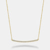 Collier à barres de diamants