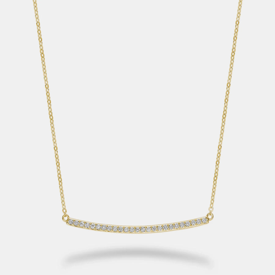 Collier à barres de diamants