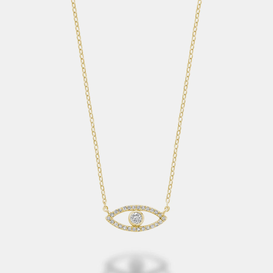 Pavé Evil Eye Necklace