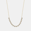 Collier à baguettes de diamants multiples