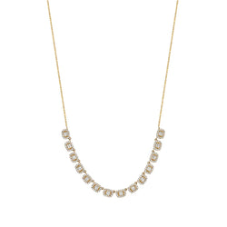 Diamond Multiple Baguette Necklace