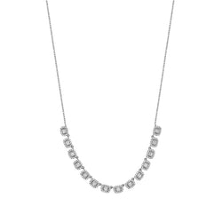Diamond Multiple Baguette Necklace