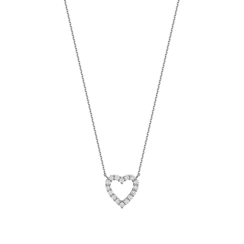 Diamond Open Heart Necklace