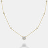 Collier à pendentifs en forme de fleur de Station de Diamants