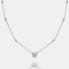 Collier à pendentifs en forme de fleur de Station de Diamants