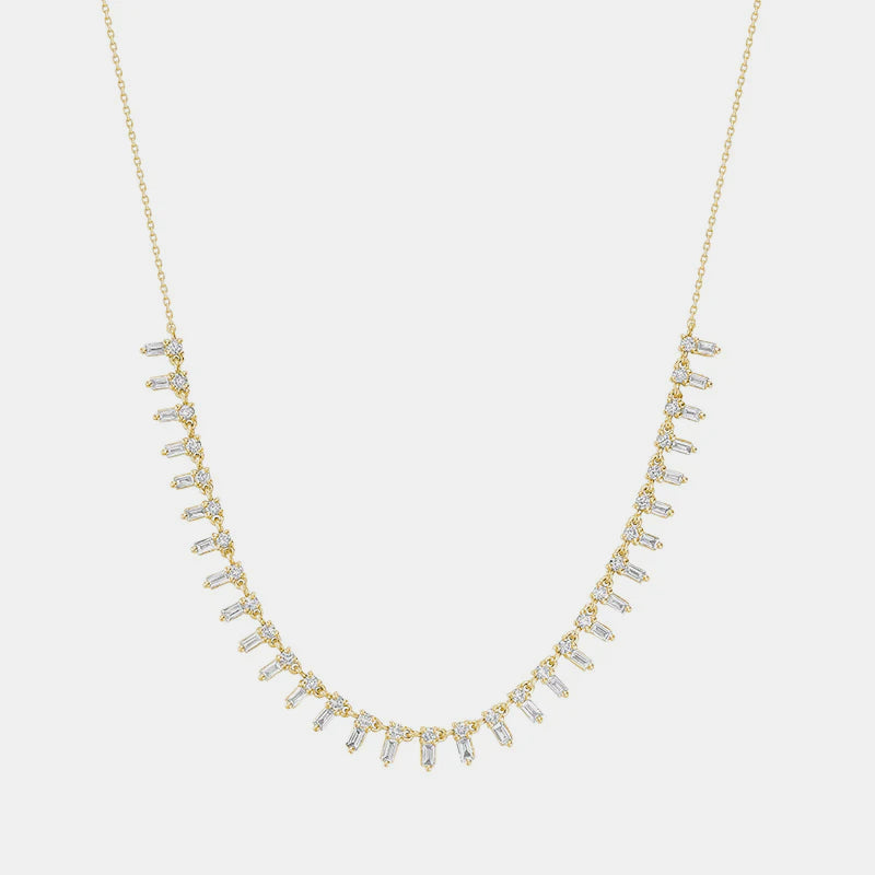 Mini collier baguette