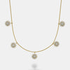 Collier station de étoile en pavé de diamant