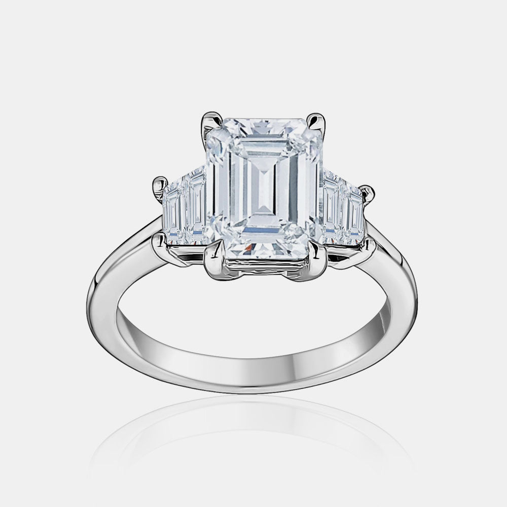 2.48ct Emerald Lab Diamond Ring