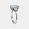 Bague à diamant de laboratoire émeraude de 2,48ct