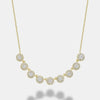 Collier de diamants à halo en forme de coupe Martini