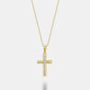 Collier croix en or avec diamants