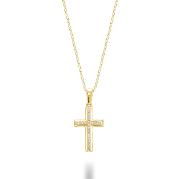 Diamond Gold Cross Necklace