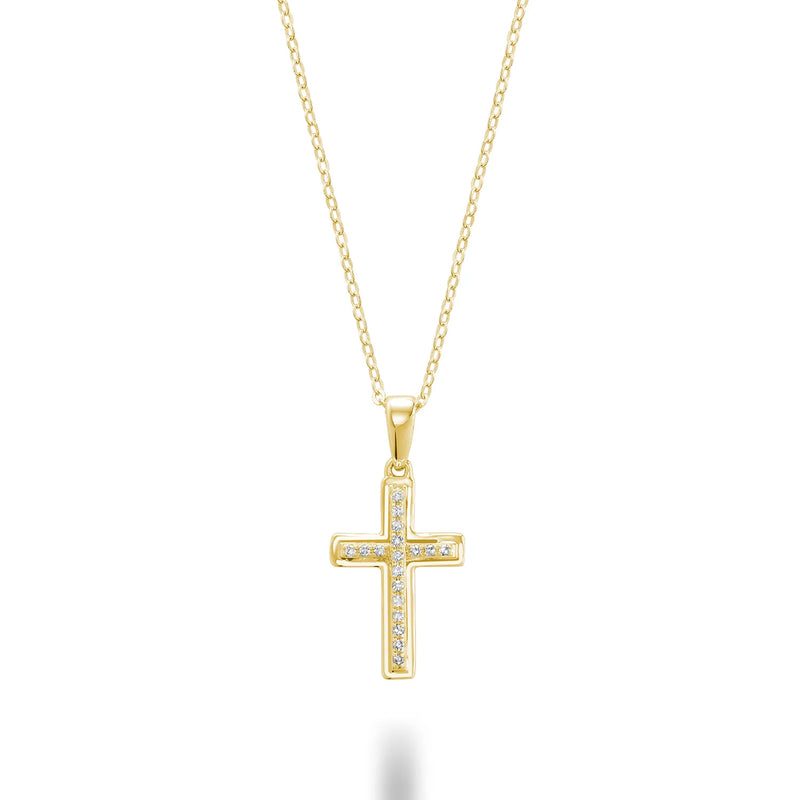 Diamond Gold Cross Necklace