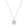 Collier étoile de David en diamant taillé
