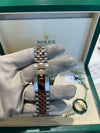 Rolex Datejust 41mm Two Tone Rose Gold Chocolate Dial Jubilee Bracelet Fluted Bezel