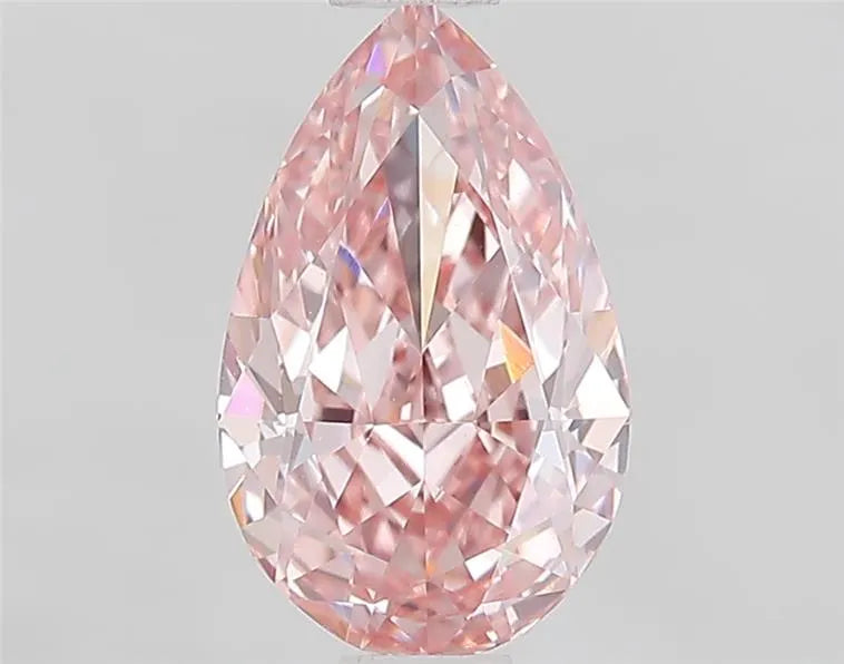 1.06ct Pear Lab Grown Diamond (Colour Fancy Vivid Pink, Clarity VVS2, IGI Certified)
