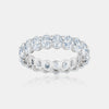 Bague d'Éternité en Diamant Ovale
