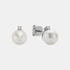 Boucles d'oreilles en perles d'eau douce de culture et diamants