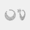 Boucles d'oreilles avec lunette en diamant
