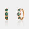 Huggies en agate verte