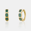 Huggies en agate verte