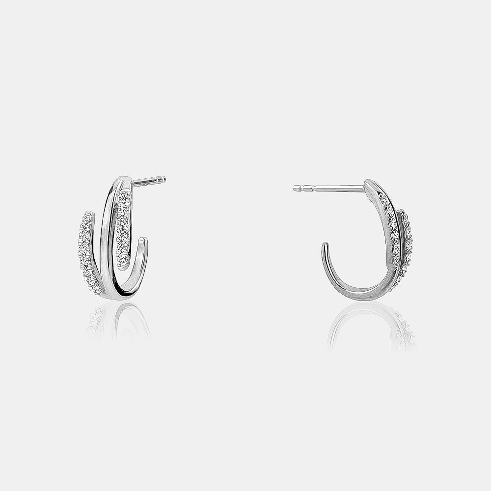 Diamond and Gold Crawler Earrings