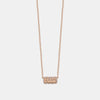 Collier de nom à bulles en diamant