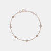 Bracelet de cheville station de diamants