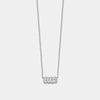 Collier de nom à bulles en diamant