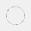 Bracelet de cheville station de diamants