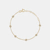 Bracelet de cheville station de diamants