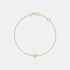 Mini-bracelet en forme de coeur avec gravure