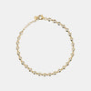 Round Bezel Set Diamond Bracelet