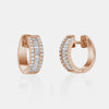 Huggies avec diamants en baguette