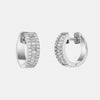 Huggies avec diamants en baguette