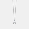 Collier à diamants à initiales droites
