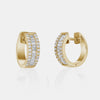 Huggies avec diamants en baguette