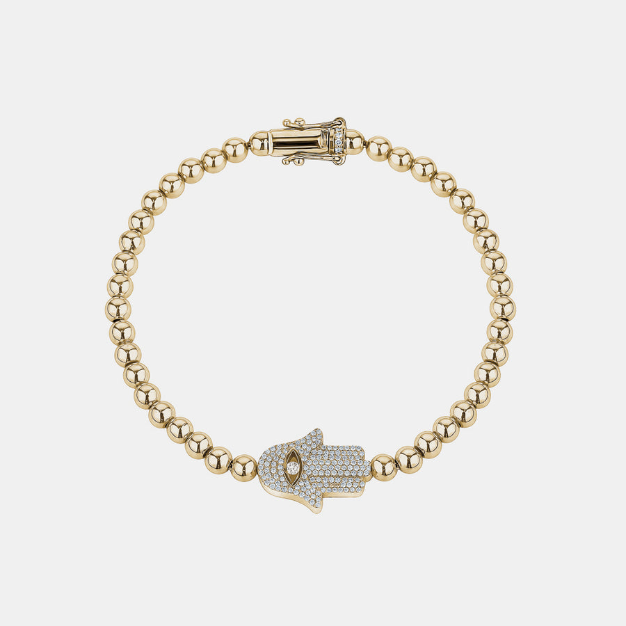 Beaded Hamsa Bracelet