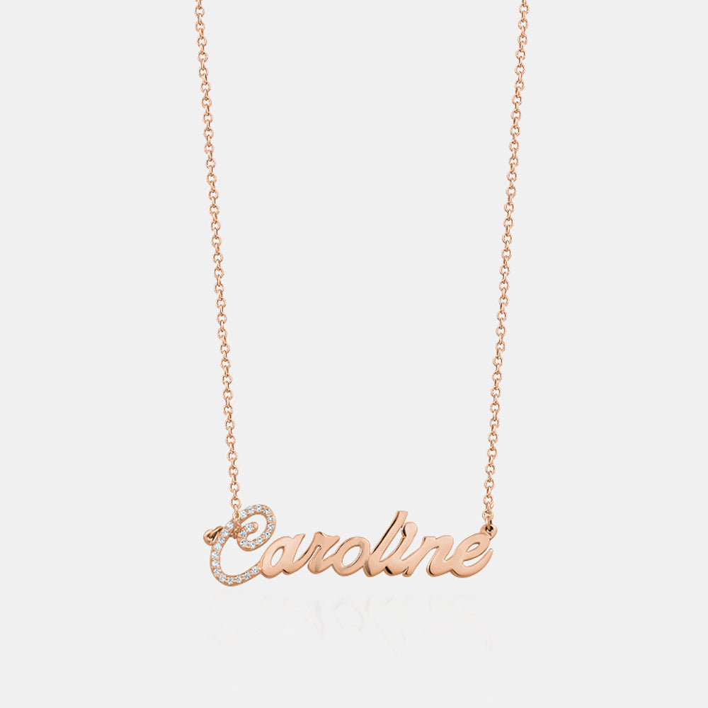 Diamond Accent Name Necklace