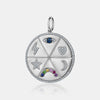 Médaillon multi-symboles en diamant