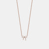 Collier Avec Nœud en Diamant