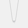 Collier Avec Nœud en Diamant