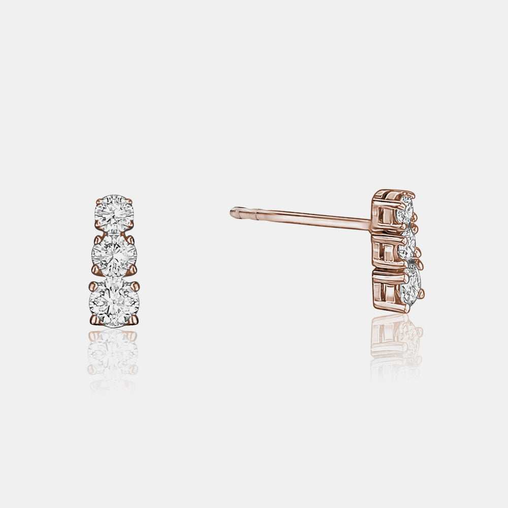 Graduated Diamond Studs