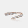 Bague enveloppante en diamant