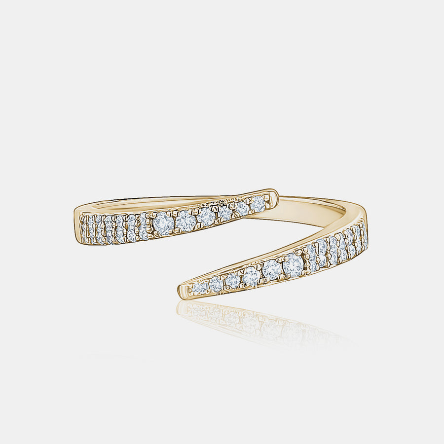 Bague enveloppante en diamant