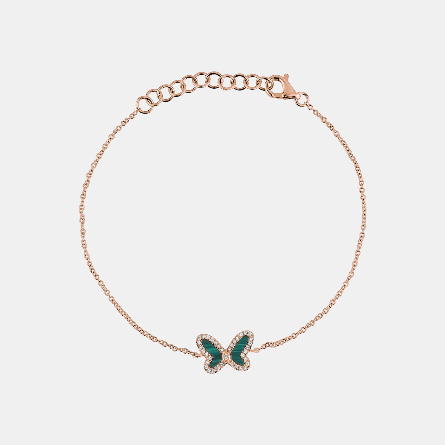 Diamond Gemstone Butterfly Bracelet