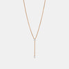 Diamond Pear and Oval Lariat Necklace