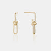 Boucles d'oreilles à maillons en or