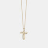 Collier croix fantaisie en diamant