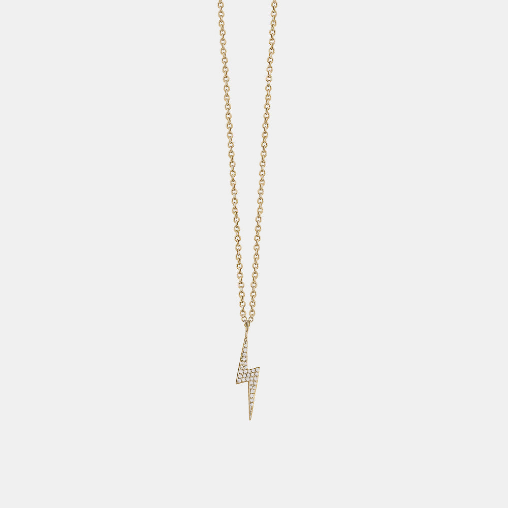 Diamond Lightning Bolt Necklace